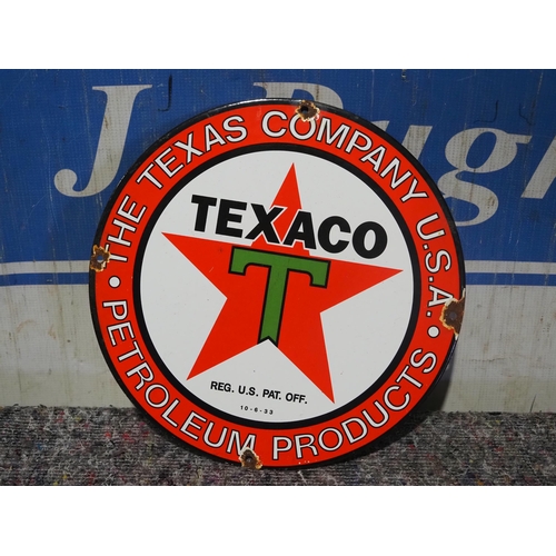 48 - Modern enamel sign - Texaco 12