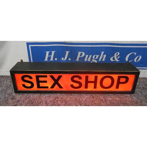 5 - Illuminated light box - Sex Shop  9