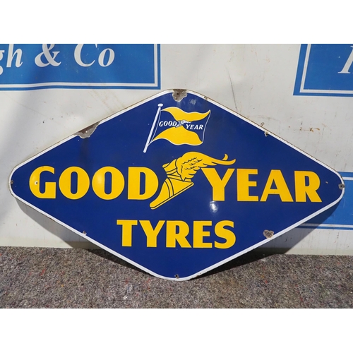 50 - Enamel sign - Good Year tyres 30x58