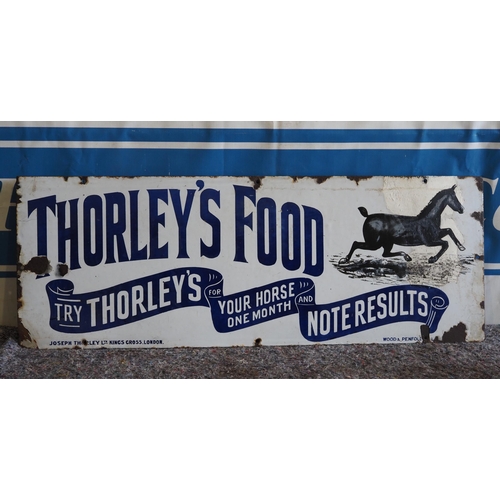 206 - Enamel sign - Thorleys food 12