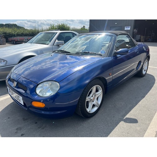 330 - MGF 1.8 VVC sports car, 1997. 1796cc, petrol engine. Runs and drives. Showing 44,000 miles. 2 Owners... 