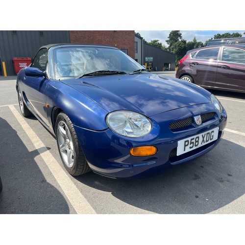 330 - MGF 1.8 VVC sports car, 1997. 1796cc, petrol engine. Runs and drives. Showing 44,000 miles. 2 Owners... 