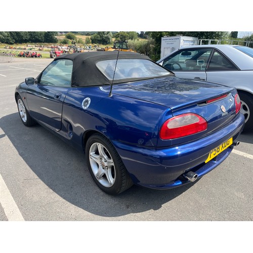 330 - MGF 1.8 VVC sports car, 1997. 1796cc, petrol engine. Runs and drives. Showing 44,000 miles. 2 Owners... 