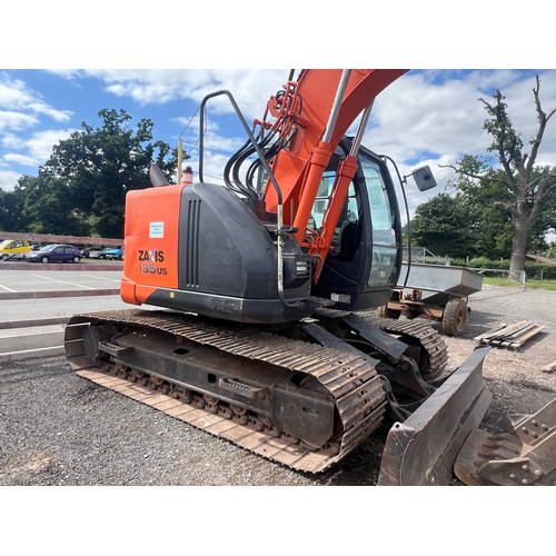 1598 - Hitachi Zaxis 135US tracked excavator, 2014. Key in office