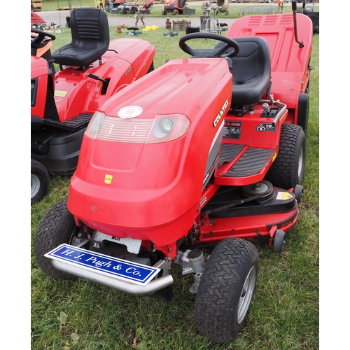 59 - Countax C600H 4wd ride on mower. Key in office