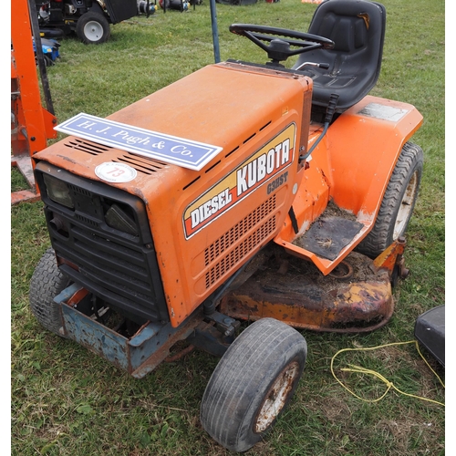 73 - Kubota diesel G3HST ride on