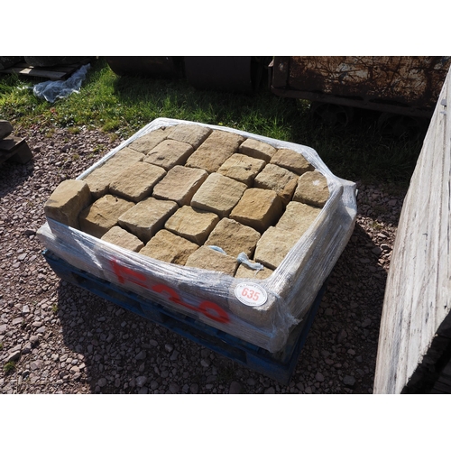 635 - Pallet of large bricks