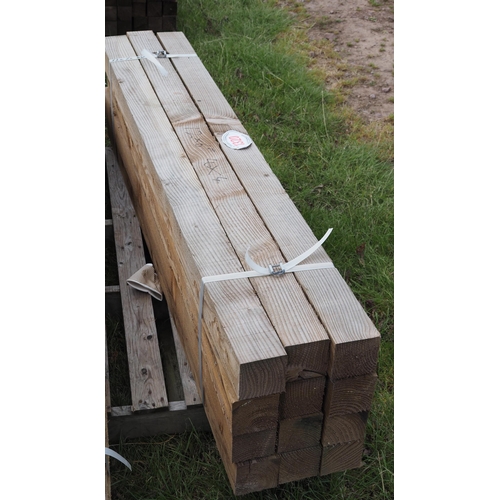 1320 - Sawn timber posts 6ft x4x4