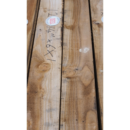 1330 - Sawn timber 14ft x6x1