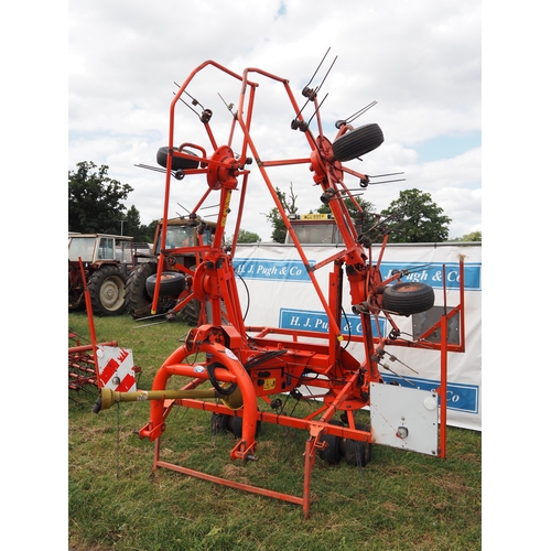 1518 - Kuhn GF 6401 MHO 6 rotor tedder