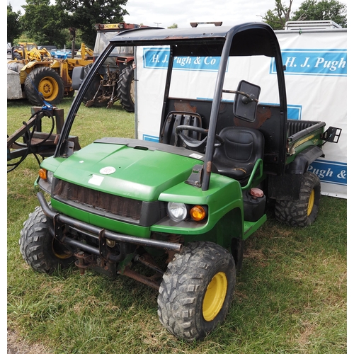 1521 - John Deere HPX 4x4 diesel mule. Runs and drives. Reg. CO58 AEK