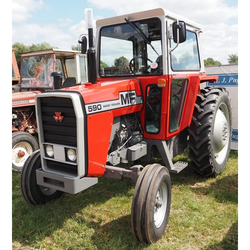 1539 - Massey Ferguson 590 2WD tractor. 1973. New power steering ram, suspension seat, tyres and battery. R... 