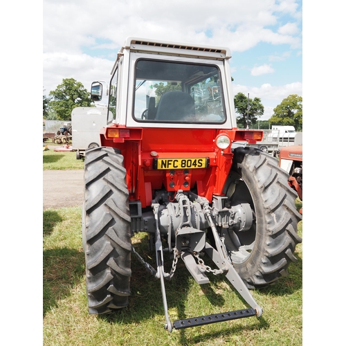 1539 - Massey Ferguson 590 2WD tractor. 1973. New power steering ram, suspension seat, tyres and battery. R... 