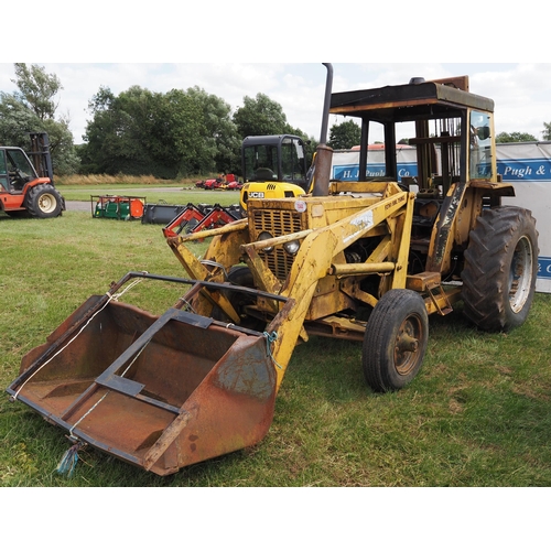 1544 - International 3434 loader tractor. C/w McConnel TST20 tail slave forklift rear pallet mast