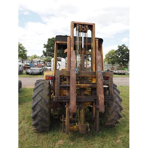 1544 - International 3434 loader tractor. C/w McConnel TST20 tail slave forklift rear pallet mast