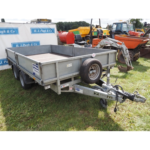 1557 - Ifor Williams LM126G 12ft drop side trailer. S/No. J5151213