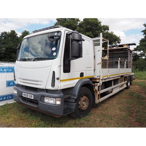 1564 - Iveco Highway traffic maintenance 18 ton lorry. MOT until 31/08/24. Reg. MX08 SXR. V5, paperwork and... 