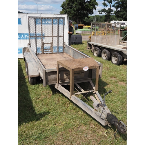 1576 - Indespension Challenger 8 x 4 plant trailer with ramp