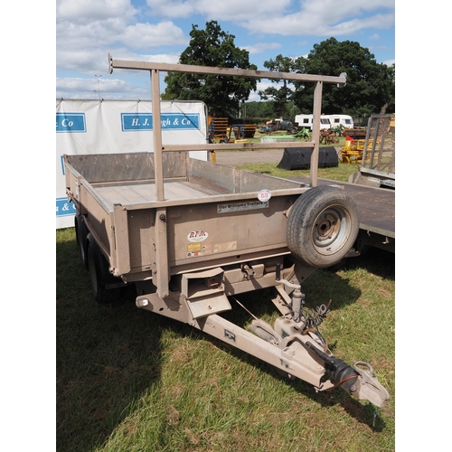 1578 - Ifor Williams TT3017 tipping trailer. New brake shoes all round and new brake cable. Controls in off... 