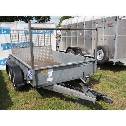 1586 - Ifor Williams 8ft plant trailer with ramp