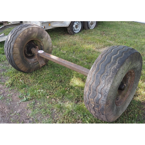 1866 - Axle and wheels