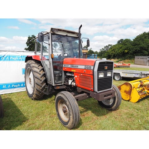 1506 - Massey Ferguson 365 tractor. Runs and drives, 7099 hours. Reg. G989 YJB