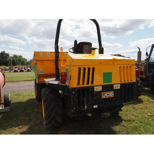 1508 - JCB 6 ton dumper. 2017. Showing 1800 hours. Key in office