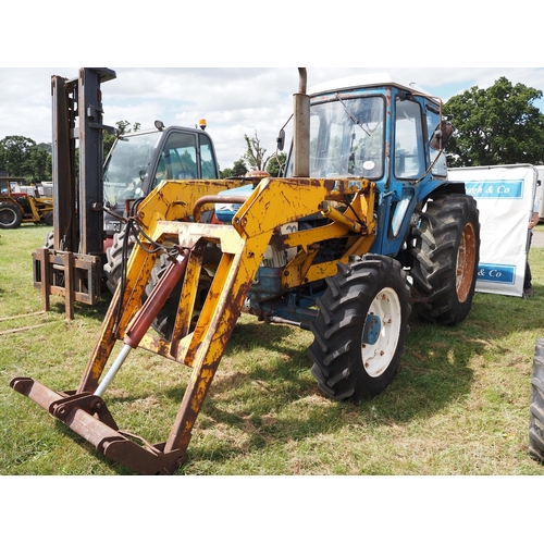 1510 - Ford 6610 4wd tractor. C/w loader, runs and drives, showing 9739 hours. Reg. JCG 214X