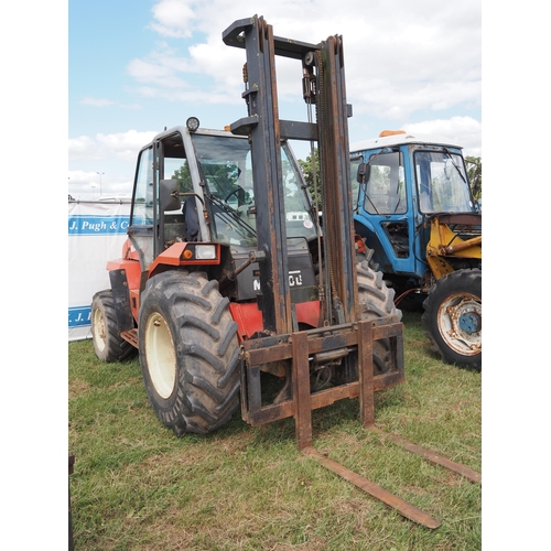 1511 - Manitou M26-4 forklift. Runs and drives, showing 9942 hours. Reg. AE51 UAZ. V5 and key in office