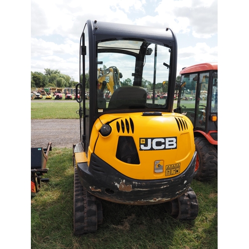 1515 - JCB 8026 CTS mini digger. 2014. Showing 3232 hours. C/w 4 buckets, manual quick hitch. Key in office