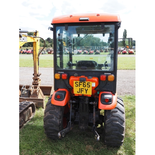 1516 - Kioti CK2810 HST compact tractor. Working. Reg. SF65 JFY. V5 and key in office