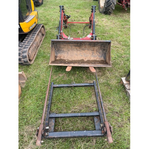 1514 - Bonatti MP 3/S power loader with pallet tines, bucket and bale spike