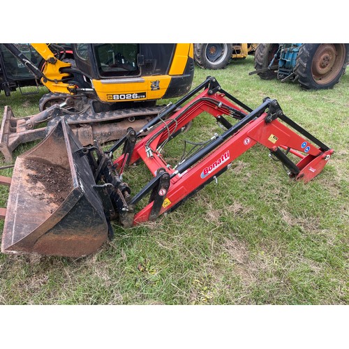 1514 - Bonatti MP 3/S power loader with pallet tines, bucket and bale spike