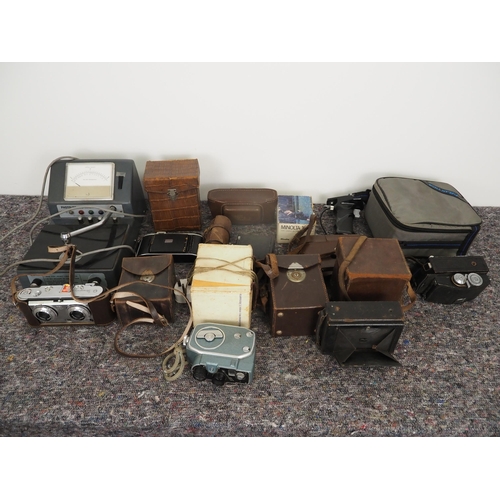 53 - Quantity of assorted cameras, densitometer and other accessories