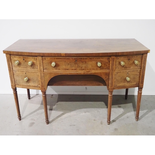 460 - 19th Century bow front sideboard in mahogany H35