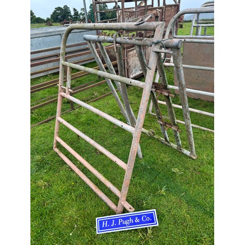 114 - Galvanised gate 4ft and 1 other