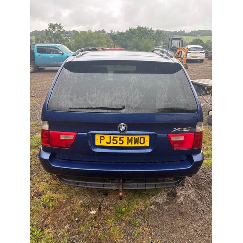 192 - BMW X5 car. Reg PJ55 MWO