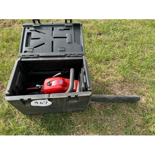 967 - Mountfield chainsaw in carrying case