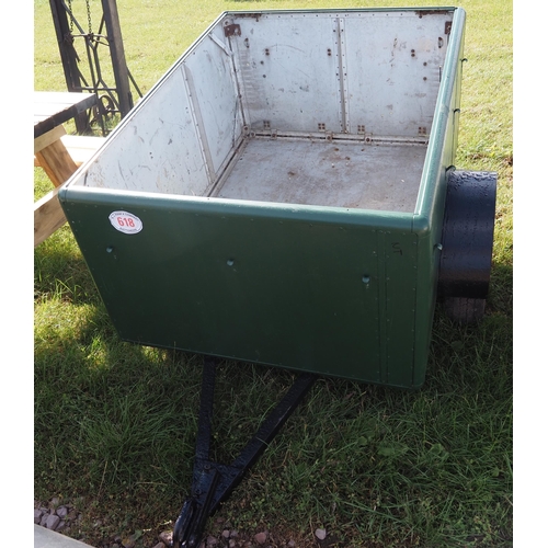 1880 - Single axle car trailer