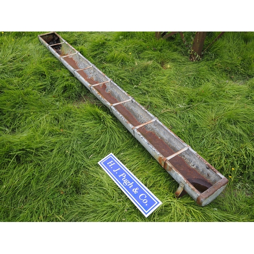 47 - Galvanised feed trough 8ft