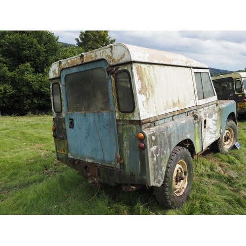 88 - Land Rover Series 3 model 88. 1977. Stood for 20 years. Showing 61954 miles. Chassis no. 91101762B. ... 