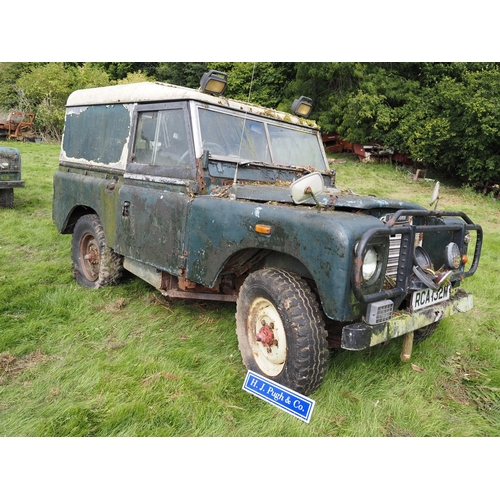 89 - Land Rover Series 3. 1974. Diesel, stood for over 30 years, showing 63205 miles. Reg. RCA 132M. No d... 