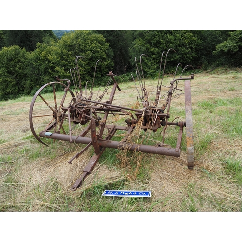 198 - Massey Harris swath turner model H