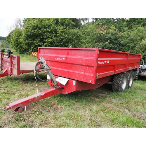 Marahall 10.5 ton twin axle 16ft tipping trailer. 2020. Serial no. 105630