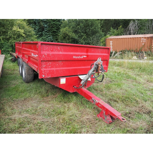 201 - Marshall 10.5 ton twin axle 16ft tipping trailer. 2020. Serial no. 105630