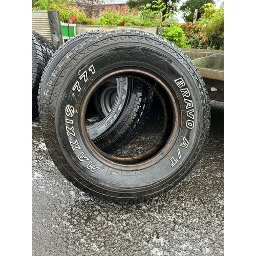 218 - Maxxis Bravo all terrain tyres 245 70 R16 for Land Rover - 4