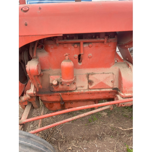 304 - Allis Chalmers A tractor. Good order, one owner. Winch and PTO. Reg. CCJ 505. Old buff logbook in of... 