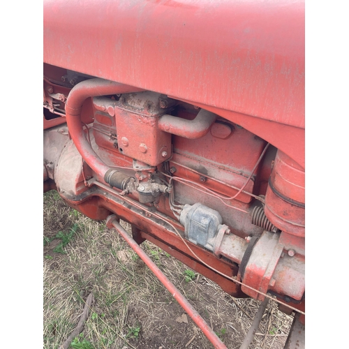 304 - Allis Chalmers A tractor. Good order, one owner. Winch and PTO. Reg. CCJ 505. Old buff logbook in of... 