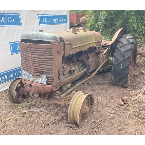 312 - International W9 tractor. C/w Wesford winch. Reg. EVJ 867. Old buff logbook in office