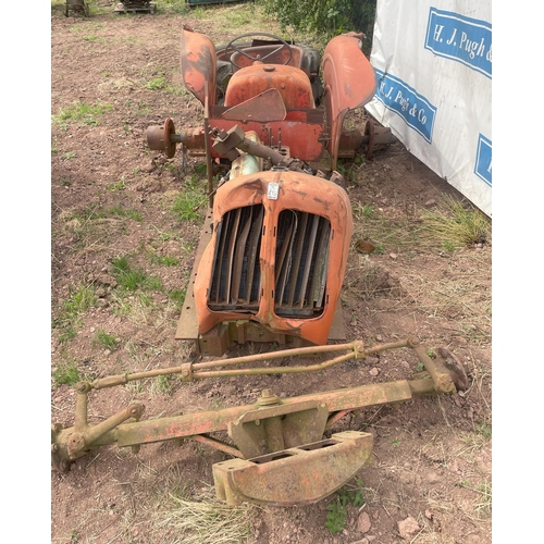 313 - Nuffield tractor parts. Reg. FVJ 413D. Old logbook and current V5 in office